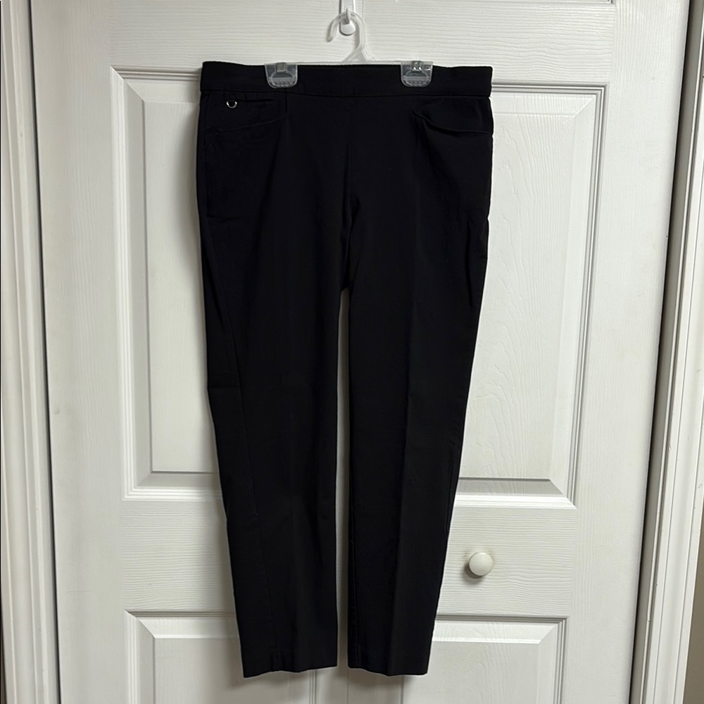 Madison Black Dress Pants Classic Straight-Leg Formal
